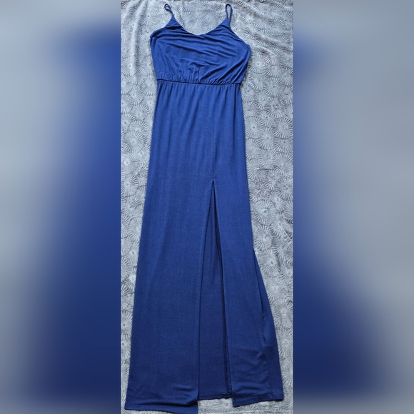 Lulus Watch the Sunset Navy Blue Maxi Dress - Picture 7 of 11